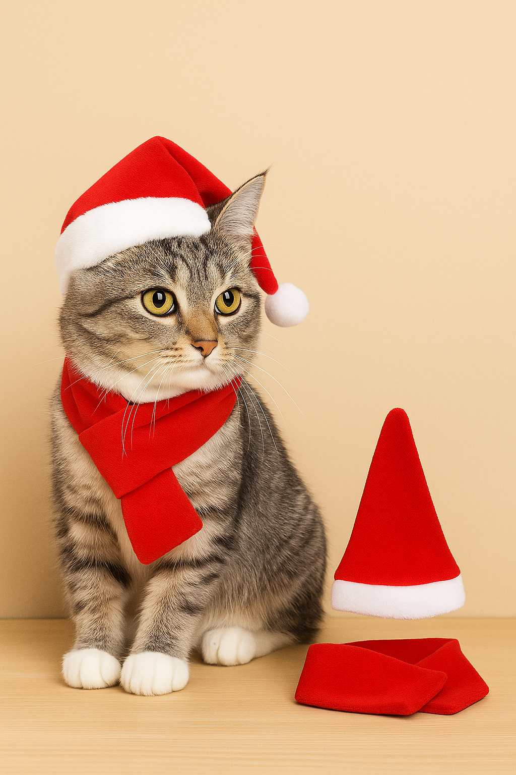 Julhatt & Halsduk för Hund & Katt – Söta Julaccessoarer